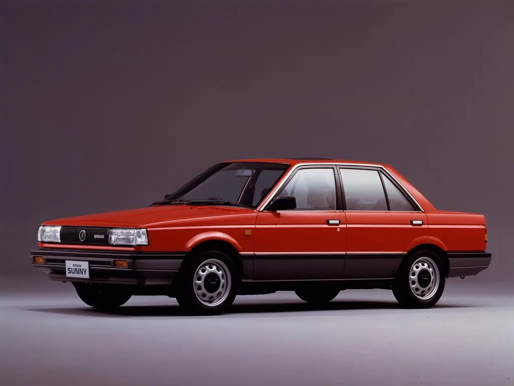 Nissan Sunny (B12, EB12, HB12, HNB12, SB12) 6 поколение, седан (09.1985 - 08.1987)